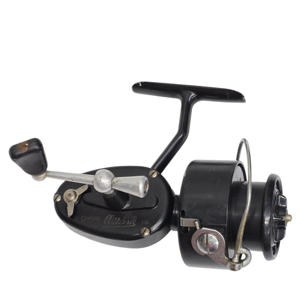 Vtg Garcia Mitchell 301 Spinning Fishing Reel Made In France Left Handed - Works